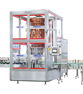 ซื้อ 8 10 12 หัวเครื่องปิดอัตโนมัติ ปั๊มหมุน 6000BPH การผลิตออนไลน์