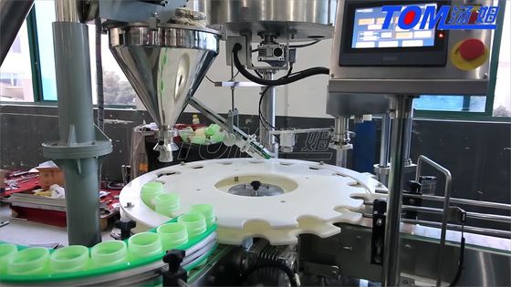 ซื้อ เครื่องบรรจุขยะสําหรับขวดที่ควบคุมโดย PLC แบบอัตโนมัติเต็ม การผลิตออนไลน์