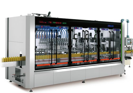 ซื้อ เครื่องเครื่องเติม Monoblock เซอร์โม่โมเตอร์สําหรับการออกแบบ Accoring ตัวอย่างและกว้างขวดที่เหมาะสม online manufacture