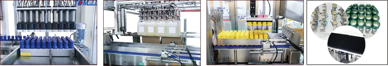 ODM อัตโนมัติของเหลวหลายหัวเฉพาะสิทธิบัตร Antifreeze และน้ํามัน กระป๋องเติมเครื่อง 9