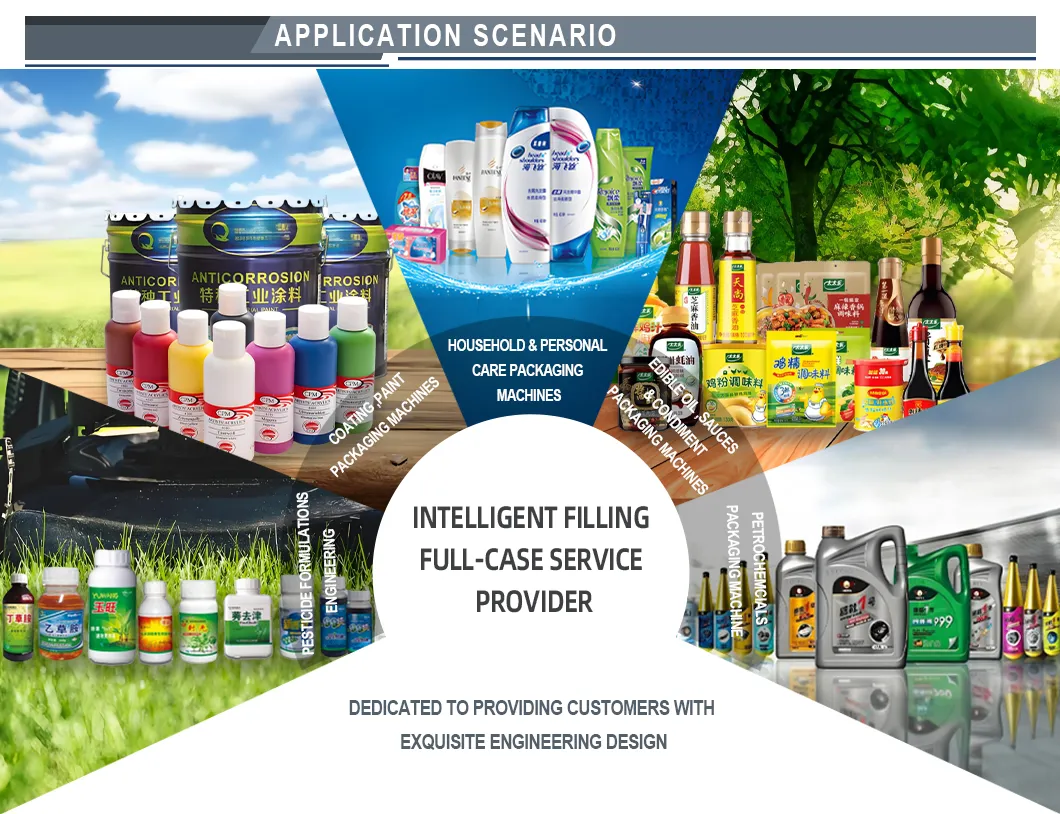 เครื่องบรรจุแบบลูกสูบติดตามขั้นสูงสำหรับการผลิตเจลล้างมือ 16