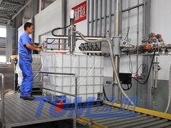 เครื่องเติมถัง IBC แบบครึ่งอัตโนมัติ 200kg-1T สําหรับยาฆ่าแมลงและสารเคมี